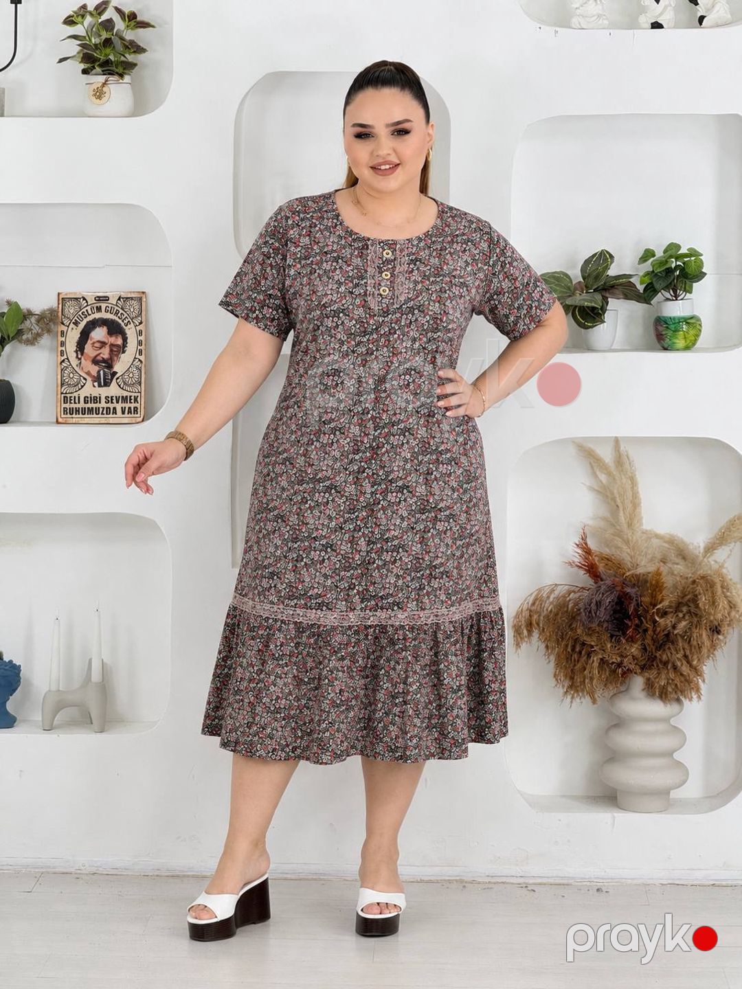 Gündəlik don No brand 4XL Rəngbərəng Pambıq WB10 BA-171 — Gündəlik paltarlar, Bakı (2)