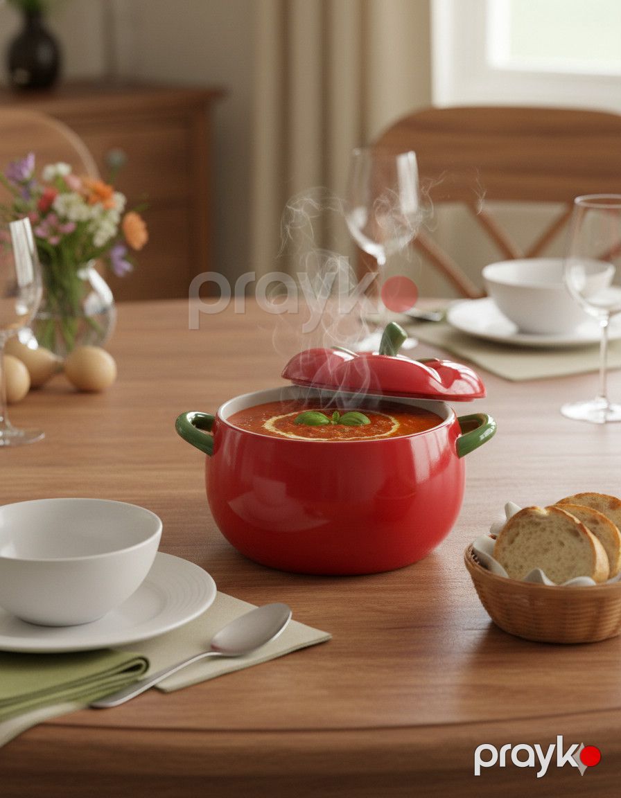 Qazan 1922024, keramika, qırmızı, 1.8 l — Mallar, Bakı (2)
