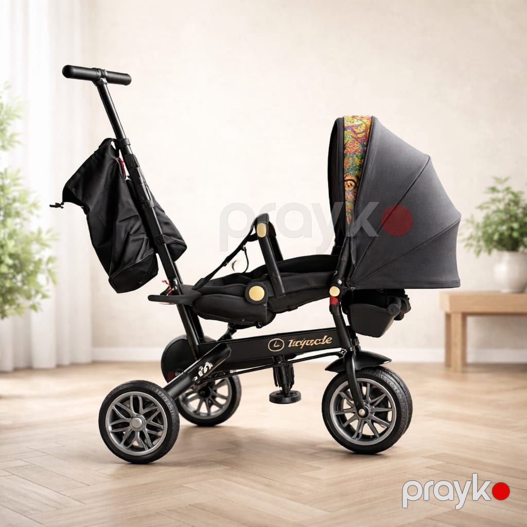 Uşaq üçün üçtəkərli velosiped Vpkid LuxRide VPBaby qara — Mallar, Bakı (3)