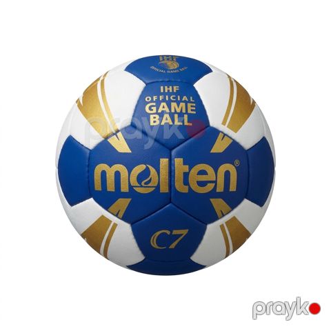 Futbol topu C7 dəri ölçü 3 ağ-göy — Bakı