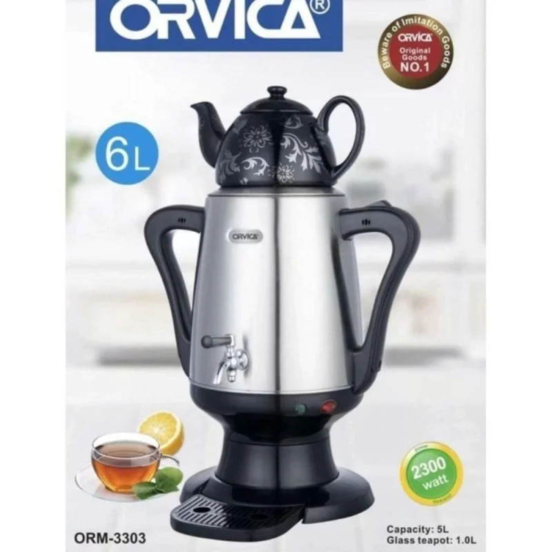 Samovar Orvica TECH_ORM-3303 5.0L + 1.0L Qara — Etrend.az — Kitchen appliances