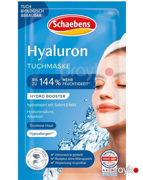 Üz üçün hialuron parça maska Schaebens Tuchmasken Hyaluron — Bakı