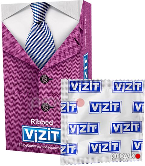 Prezervativlər Vizit Ribbed 12 əd — Bakı