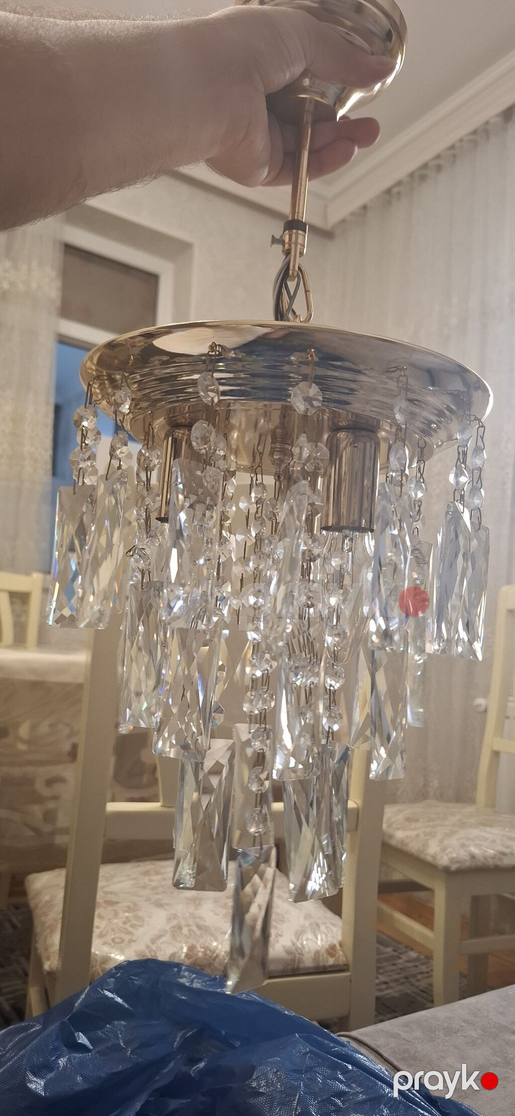 Çılçıraq, 3 lampa, Şüşə — Tavan is?qlar? v? cilc?raqlar, Bakı (5)
