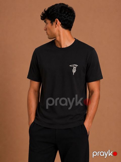Kişilər üçün futbolka 2462758, qara, pambıq, ölçü XXL — Bakı