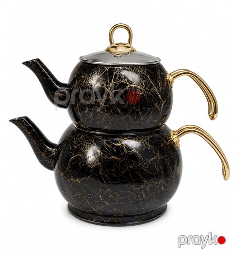 Çaydan dəsti RAX008-237, paslanmayan polad, qara, 2100/1200 ml — Bakı
