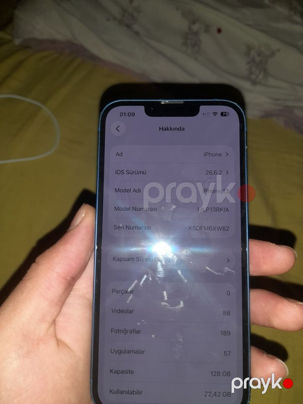 IPhone 13, 128 GB, Mavi, Face ID — Apple iPhone, Göyçay (6)