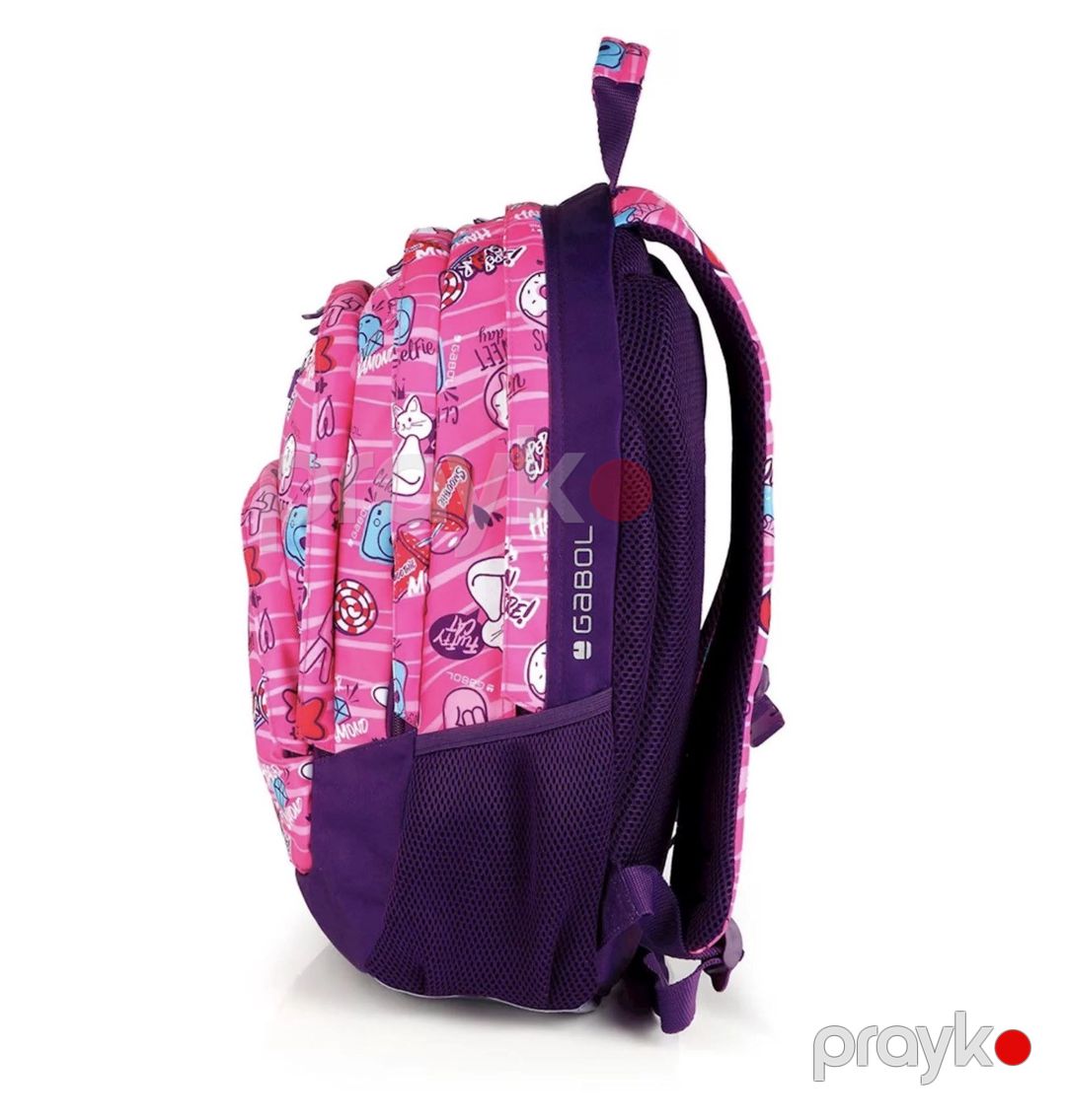 Məktəb çantası, Parça/Poliester, Çəhrayı, 23 l — Mallar, Bakı (2)