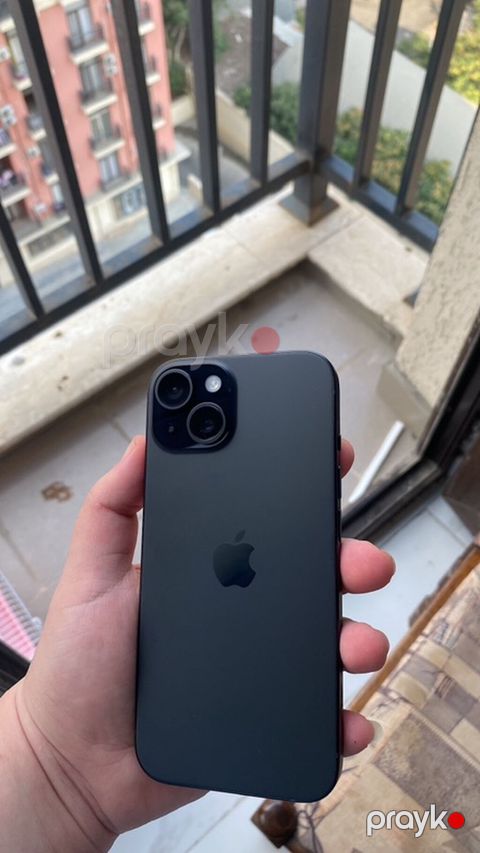 IPhone 15, 128 GB, Qara, Face ID — Bakı