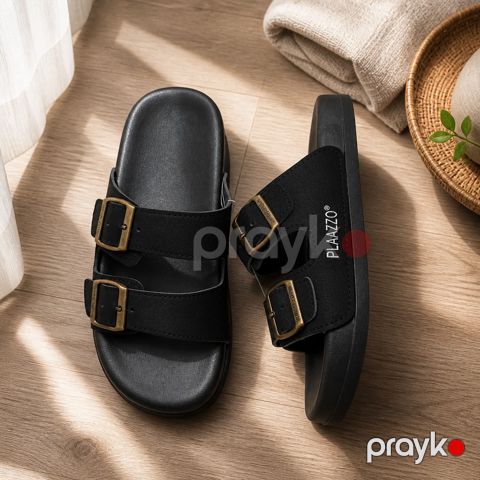 Kişilər üçün tərliklər Plaazzo, qara, eko dəri/EVA, ölçü 40-41 — Bakı