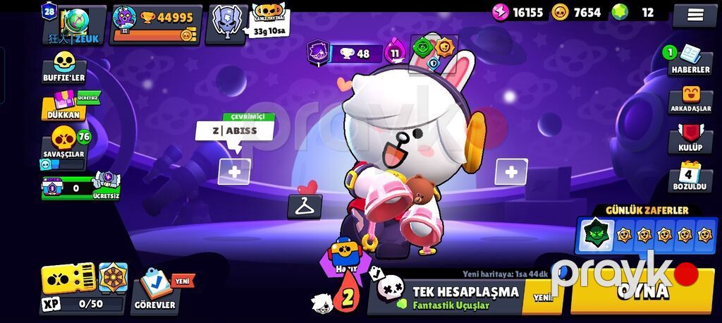 Brawl Stars hesabı – yüksək səviyyəli profil - Kupa sayı: 44 995 — Fəliz məmulatı, Xırdalan (3)