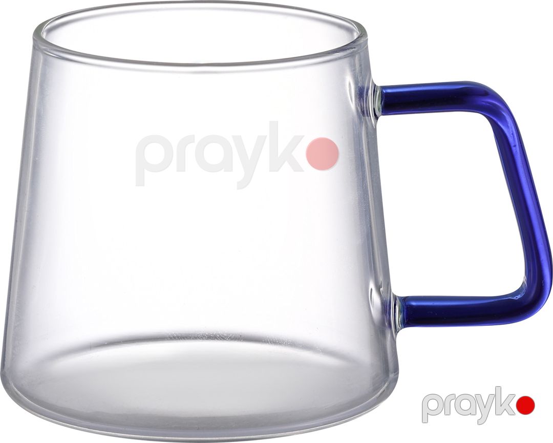 Fincan dəsti Aramoro Sereno, şüşə, şəffaf/göy, 260 ml — Mallar, Bakı (2)