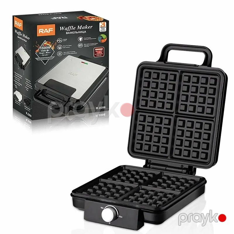 RAF R.2208 Vafli Hazırlayan - 1500W Belçika Vafli Tosteri — Toster və vaflyasıcı, Bakı (6)