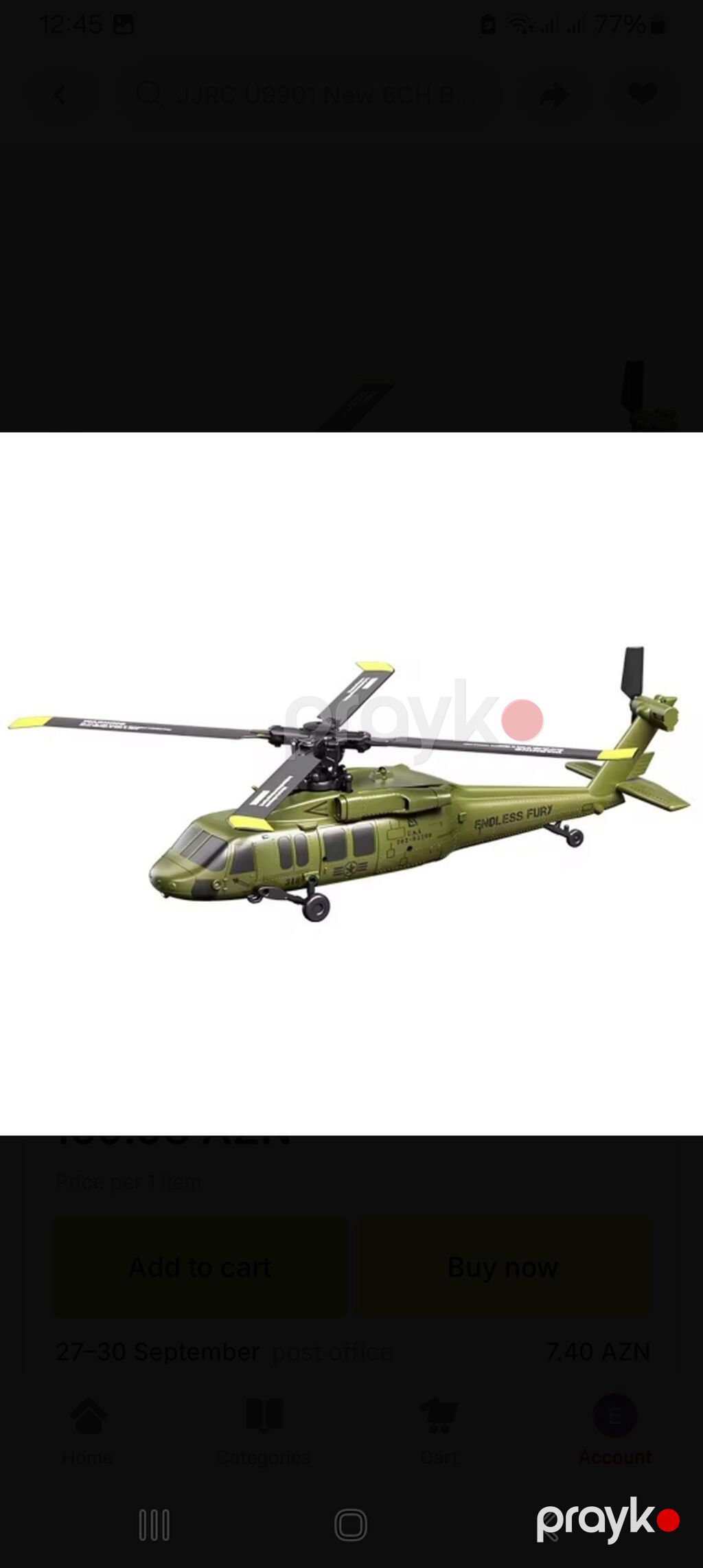 6 kanallı aerobatik RC helikopter - Realistik hərbi dizayn, “Endless — Oyuncaq nəqliyyatı, Digah (3)