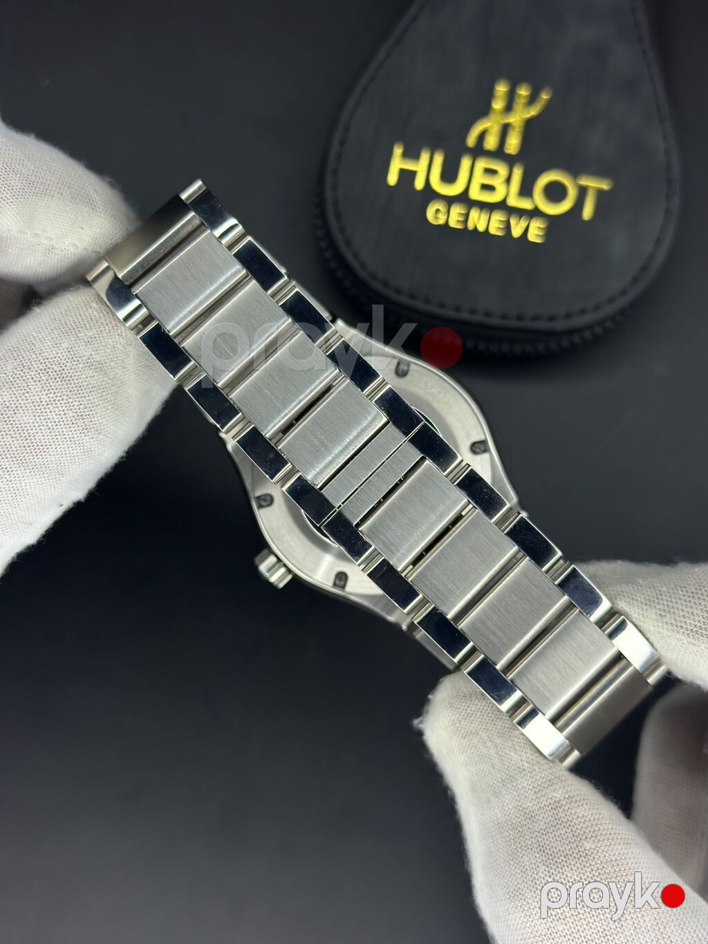 Marka: *Hublot* Parlaq gümüşü korpus Mineral Kristal şüşə — Qol saatları, Bakı (6)