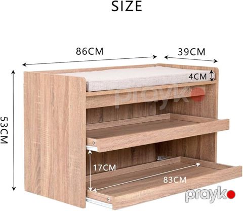 Ayaqqabı üçün stellaj ZARR225, laminat, qəhvəyi — Bakı