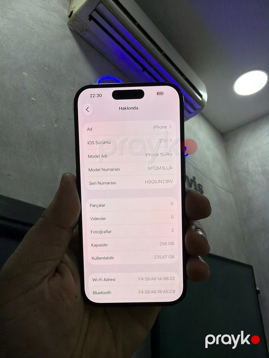 Apple iPhone 15 Pro Black Titanium 256GB/8GB — Smartfonlar, Bakı (3)