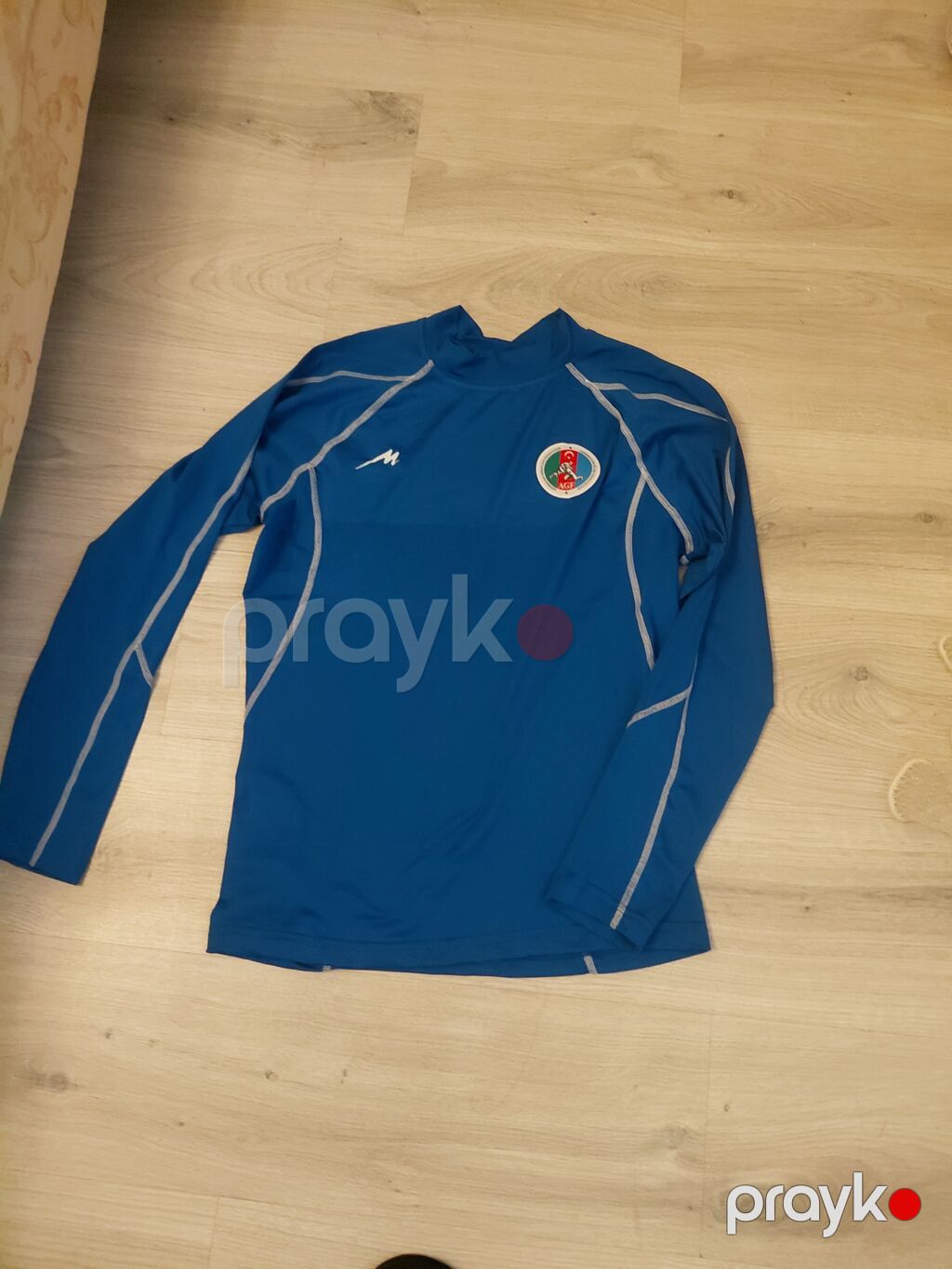 Mavi rəngli uzunqollu idman köynəyi - Rəng: tünd mavi - Material — Futbolka və polo, Bakı (2)