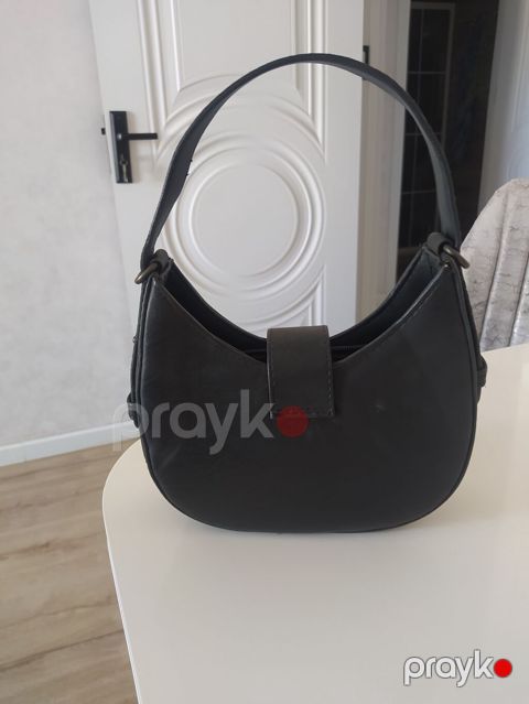 Qara rəngli qadın çantası – çiyin/əl üçün mini hobo model - Korpus — Bakı
