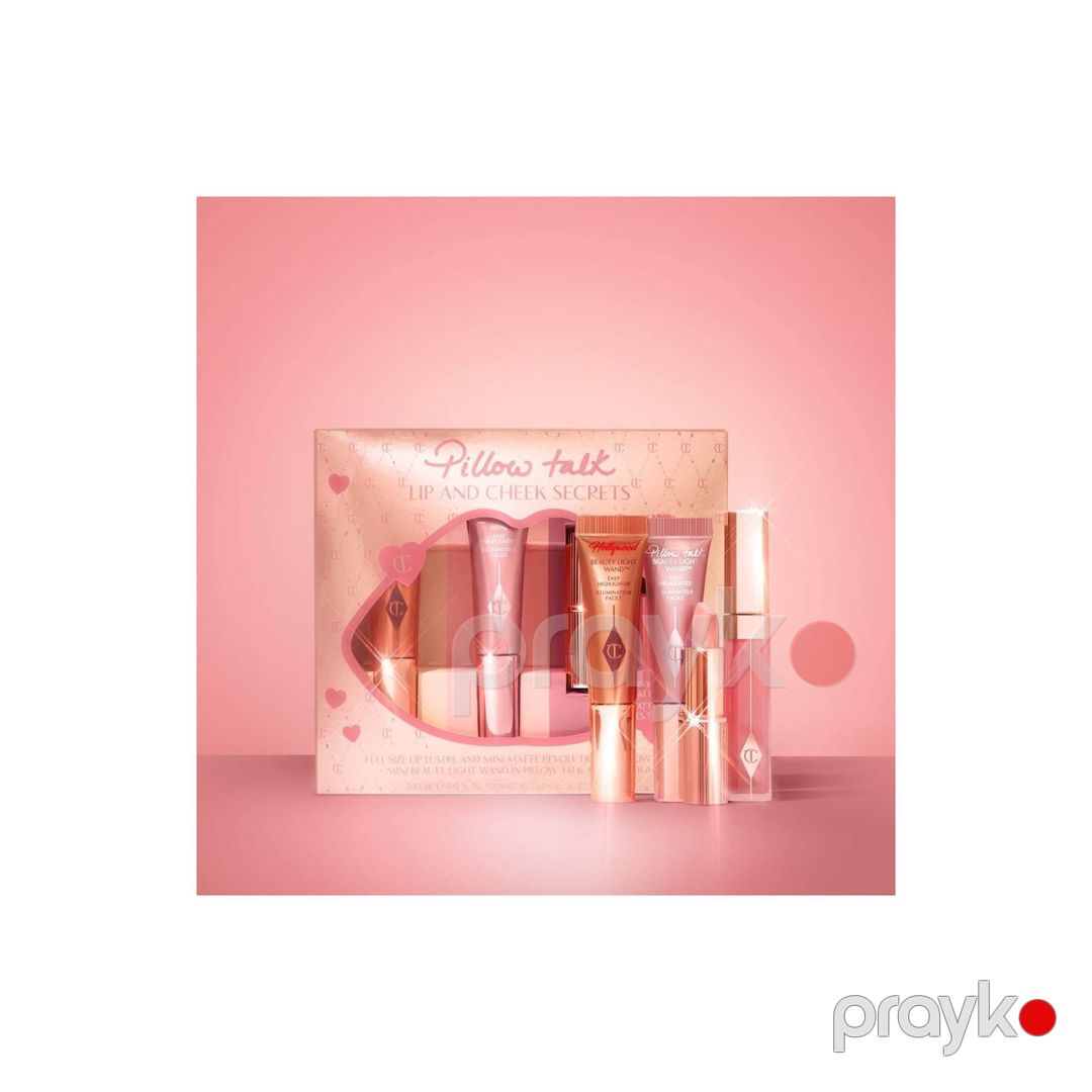 Dekorativ kosmetika dəsti Charlotte Tilbury (dodaq boyası + Dodaq parıldadıcısı + xaylayter Hollywood+xaylayter Pillow Talk) — Mallar, Bakı (3)
