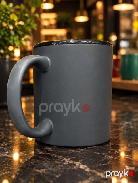 Krujka, keramika, boz, 300 ml — Bakı