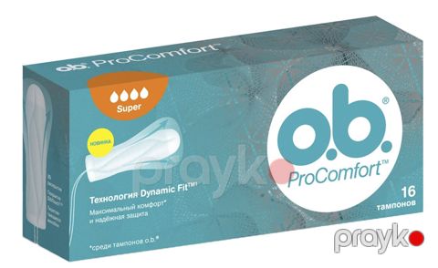 Tamponlar o.b. ProComfort Super 16 ədəd — Bakı