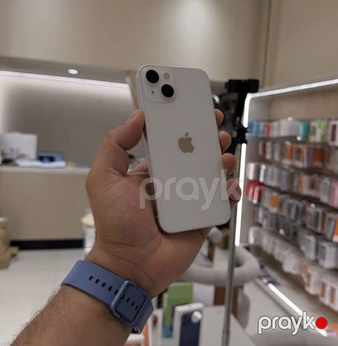 IPhone 13, 128 GB, Ağ, Zəmanət, Simsiz şarj, Face ID — Bakı