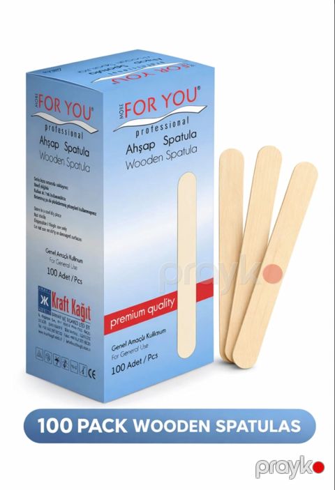 Depilyasiya üçün birdəfəlik taxta spatulalar More For You 100 əd — Bakı