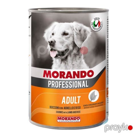 İtlər üçün nəm yem Morando Professional quzu əti və düyü ilə, yetkin itlər üçün, 1.25 kq — Bakı
