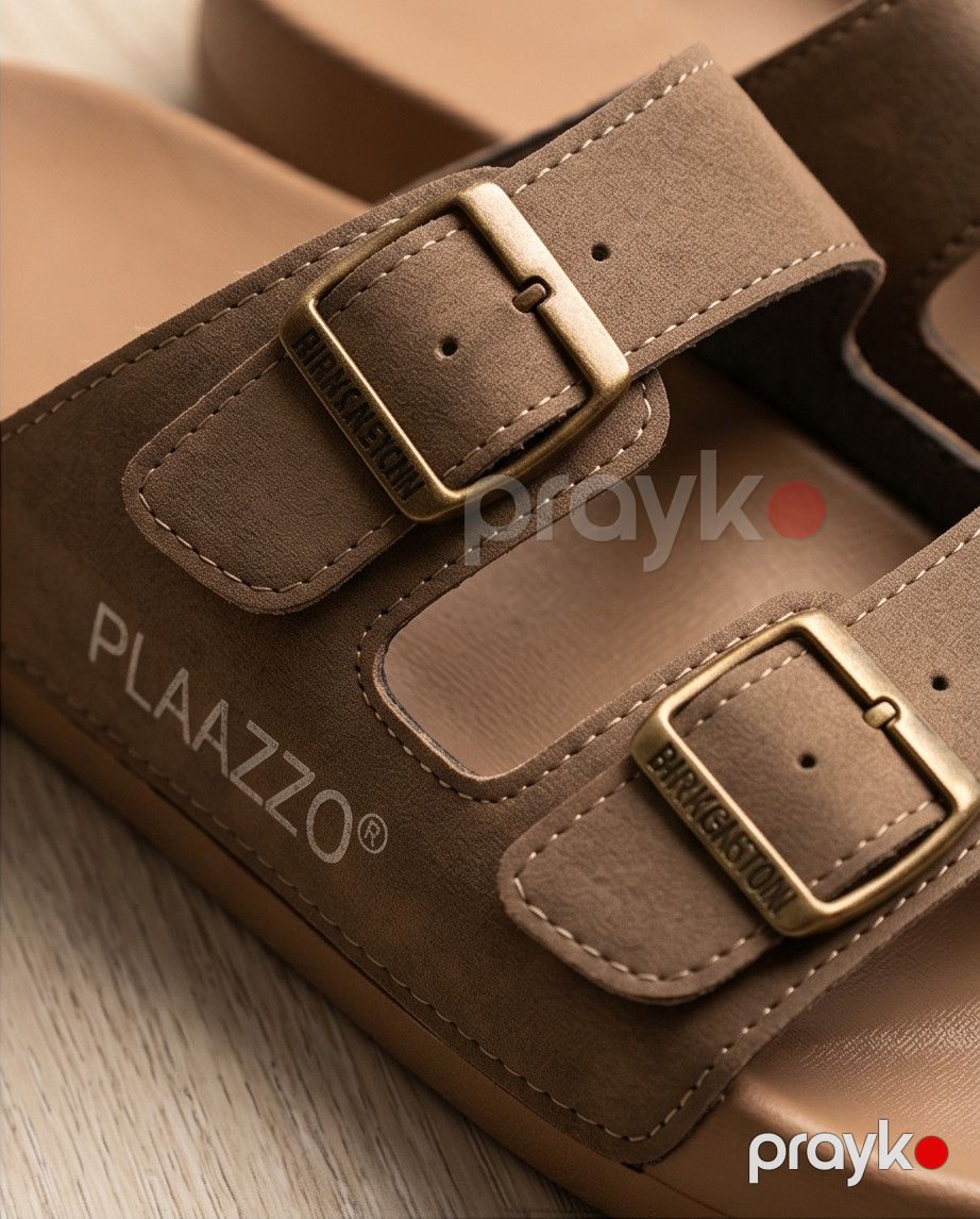 Kişilər üçün tərliklər Plaazzo, qəhvəyi, eko dəri/EVA, ölçü 40-41 — Mallar, Bakı (3)