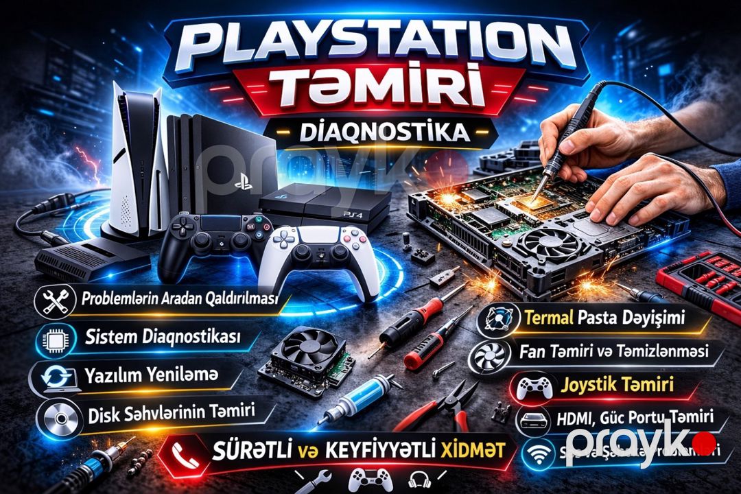 PlayStation təmiri — Aparatların təmiri və quraşdırılması, Bakı (2)