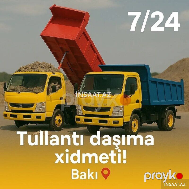 Söküntü,tullantı zibil daşıma xidməti — Yük daşıma xidmətləri, Bakı (6)