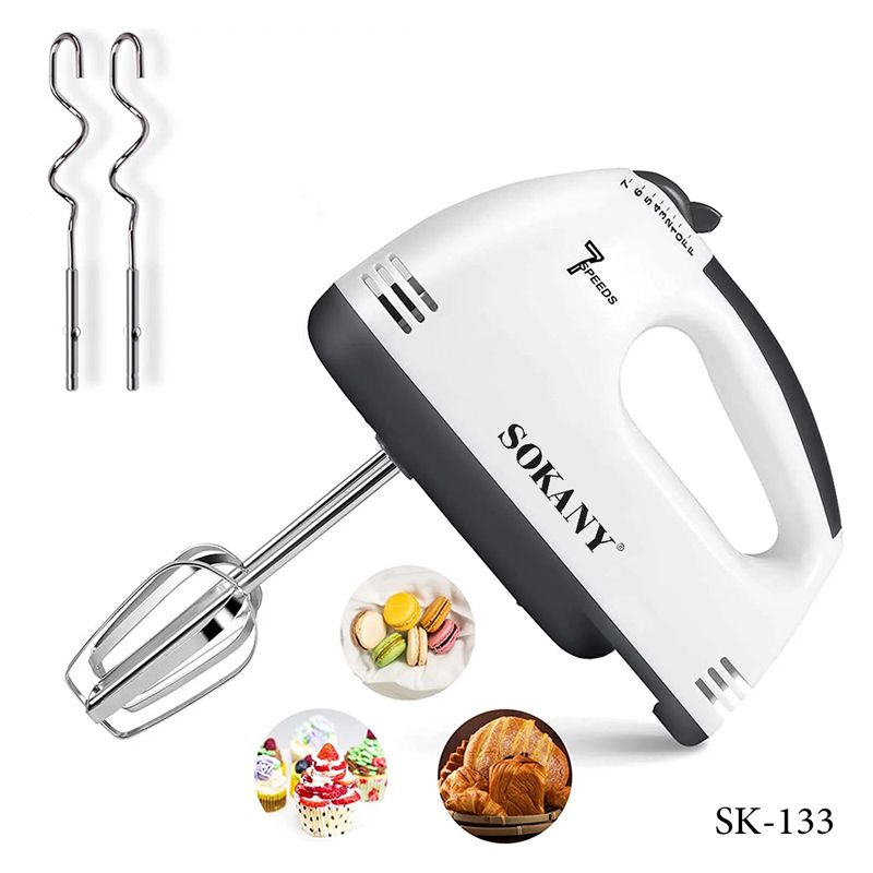 Sokany SK-133 Əl Mikseri – 7 Sürət, 180W Yüngül və Rahat Mikser — Blenderlər, xırdalayanlar və mikserlər, Bakı