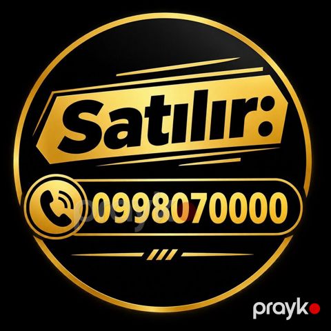 Qızılı-qara temalı “Satılır” dizaynı – reklam və elanlar üçün nəzərdə — Xırdalan