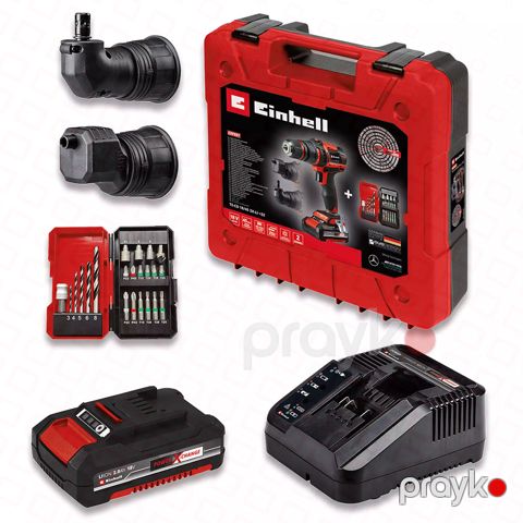 Drel einhell batareyalı 18V/45 3X-Li +22 1x2,0Ah 13MM