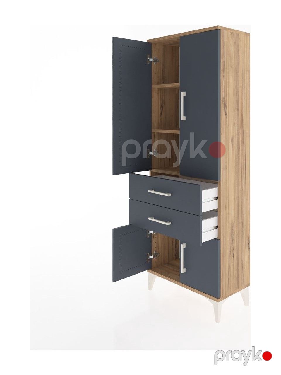 Şkaf Elegant Wood ZARR2091, laminat, 30x60x163 sm — Şkaflar, Bakı (3)