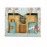 Ətirli şam,diffuzor və dekor seti lavanda 24SAAT/30GÜN — Omid.az — Home products