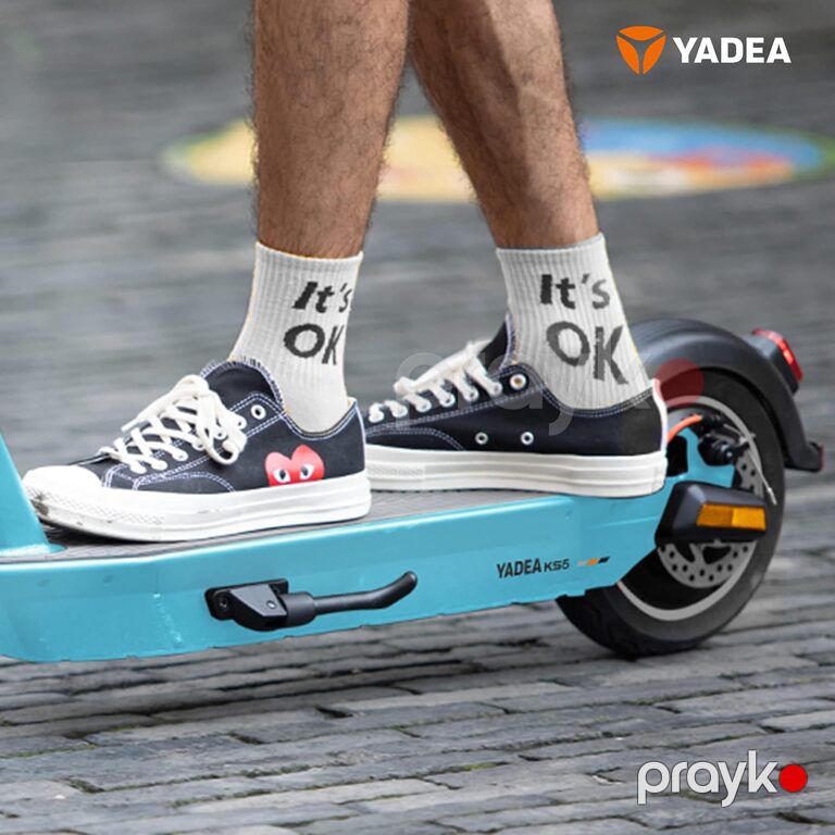 Elektrik skuter "Yadea KS5 White/Black and Blue/Grey" — İdman, hobi, istirahət, Bakı (7)