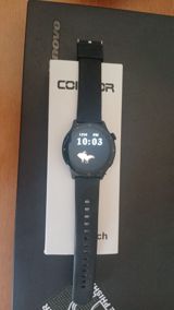 Model V15z Smartwatch – qara rəngli, dairəvi korpuslu ağıllı saat — Ağıllı saatlar