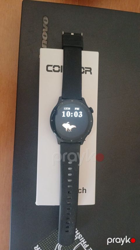 Model V15z Smartwatch – qara rəngli, dairəvi korpuslu ağıllı saat — Bakı