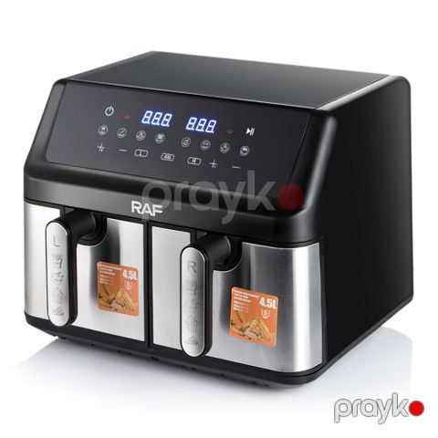 RAF R.5382 klassik dizayn iki səbətli Air Fryer 2000W — Bakı