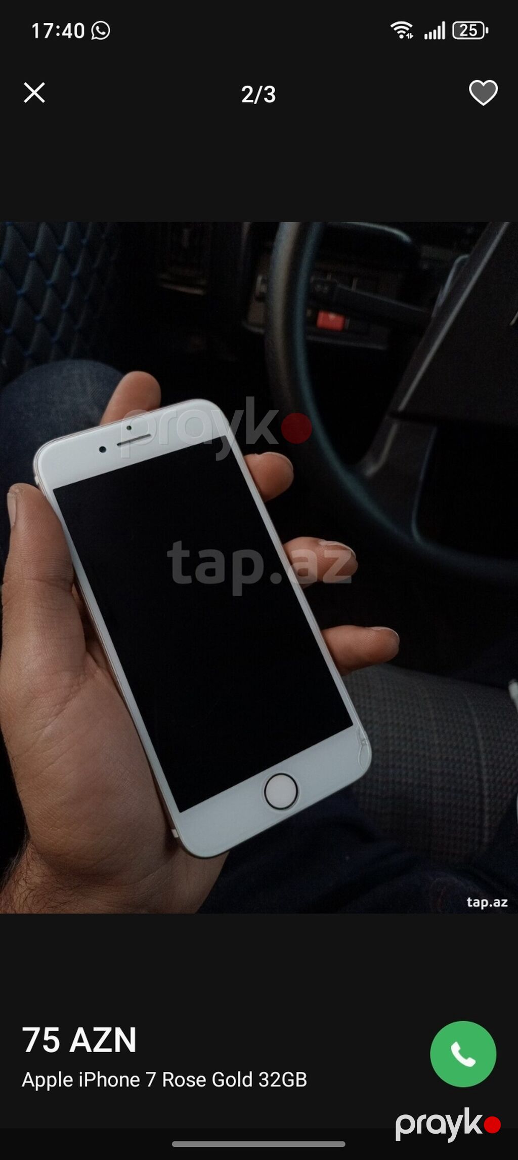 IPhone 7, 32 GB, Rose Gold, Barmaq izi — Apple iPhone, Sumqayıt (3)