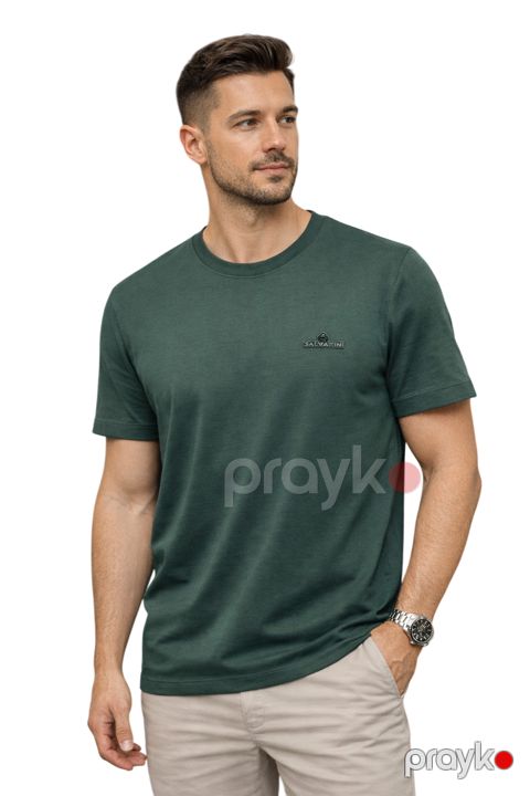 Kişilər üçün futbolka 69131284, yaşıl, pambıq, ölçü XXL — Bakı