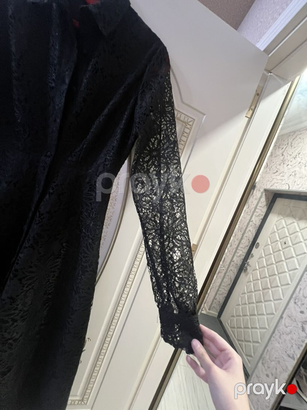 Qara rəngli krujeva 1 defe geyinilib. 70 azne alinib — Axşam paltarları, Bakı (2)