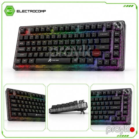 Attack Shark K75RGB Transparent Mechanical Keyboard — Bakı