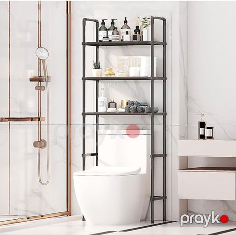 Hamam üçün etajerka, 155х25х47 sm, metal, qara — Bakı