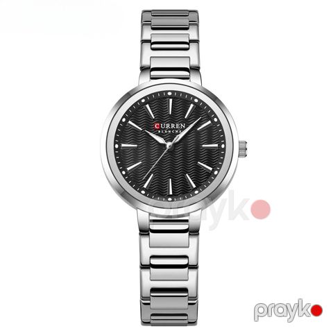 Qadın qol saatı Curren 9109 Silver/Black — Bakı