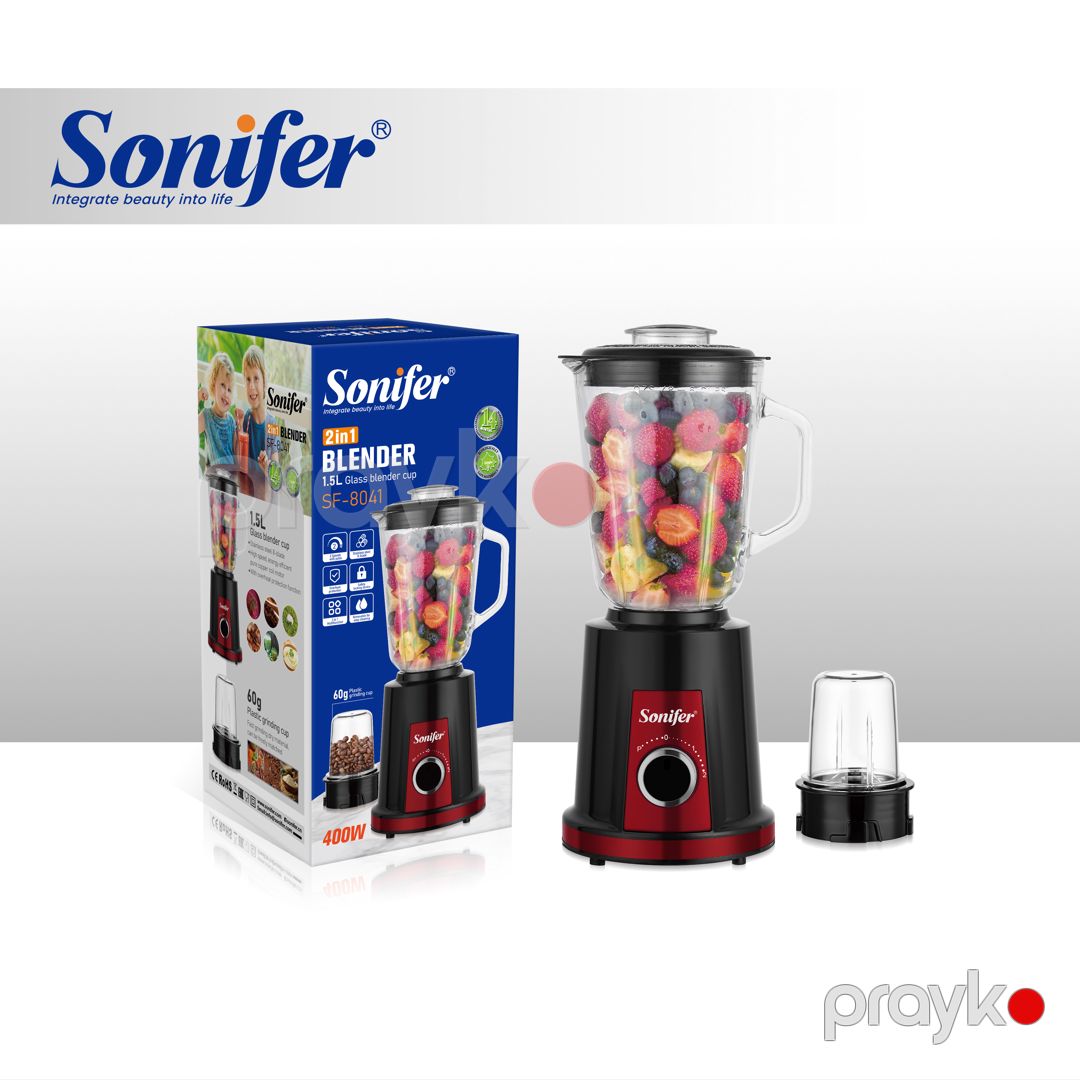 Sonifer SF-8041 — Çoxfunksiyalı Stand Blender 2-si 1-də, 350W — Blenderlər, xırdalayanlar və mikserlər, Bakı (2)