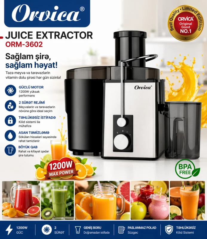 Şirəçəkən Orvica ORM3602 — Etrend.az — Juicers