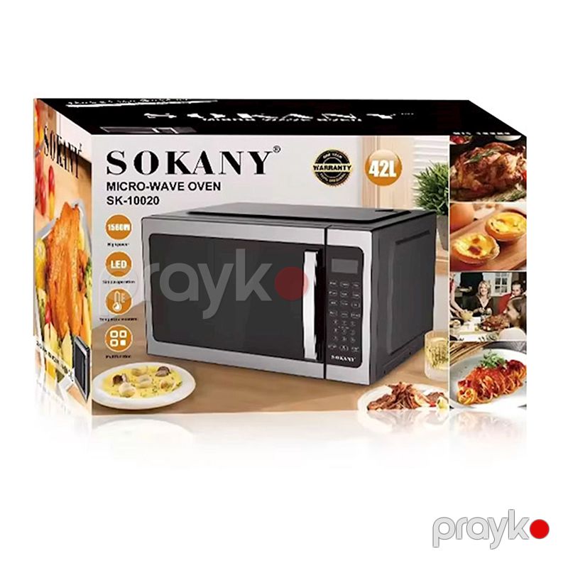 Çoxfunksiyalı Sokany SK-10020 – 1560W Tez Qızdırma, Bişirmə və Yenidən İsti Saxlama — Mikrodalğalı sobalar, Bakı (2)